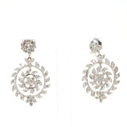 Sunburst Diamond Drop Earrings
