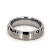Beveled Mixed Plain Metal Band