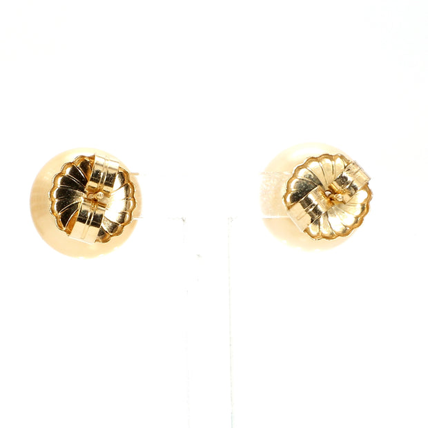 Golden Pearl Stud Earrings