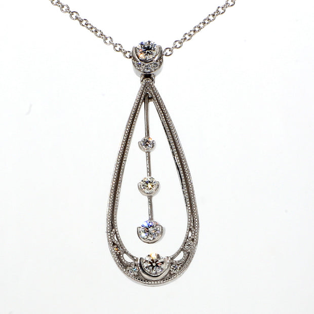TACORI Dangle Drop Diamond Necklace
