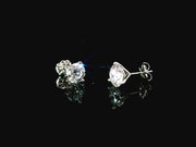 Platinum Lab-Grown Diamond Martini Studs 2.00CTW