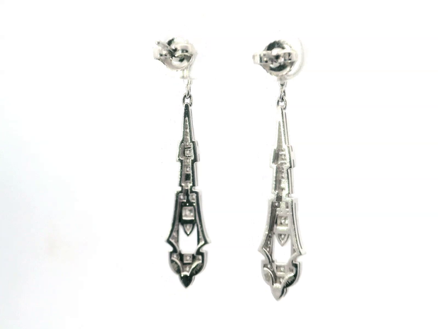 Drop Diamond Earrings