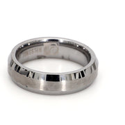 Beveled Mixed Plain Metal Band