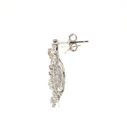 Sunburst Diamond Drop Earrings