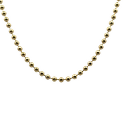 Bead Chain Necklace in 14K Yellow Gold