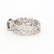 Vintage Salt & Pepper Diamond Engagement Ring