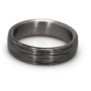 Comfort-Fit Textured Plain Metal Band