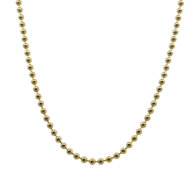 14K Yellow Gold Bead Chain