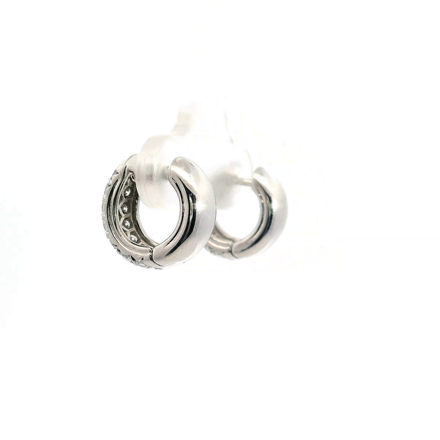 Diamond Huggie Earrings