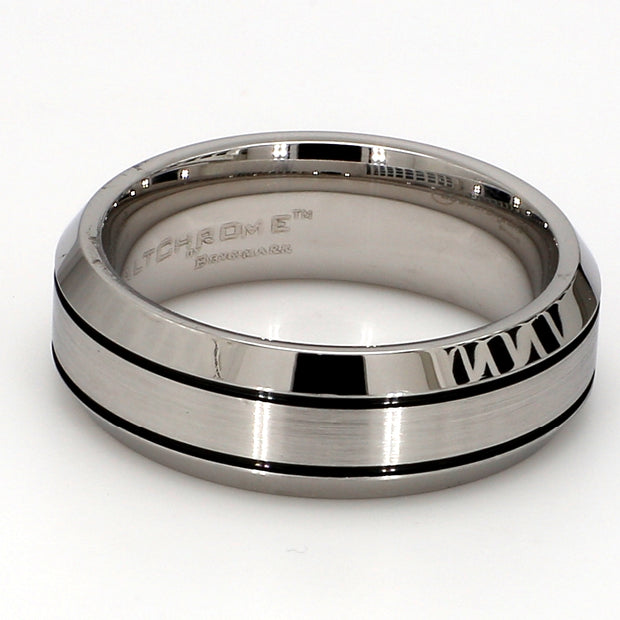 Comfort-Fit Mixed Plain Metal Band