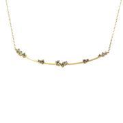 Diamond Cluster Dedicated Pendant Necklace