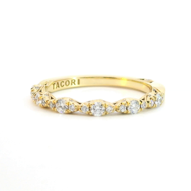 TACORI Petite Crescent RoyalT Marquise-Shape Half-Way Band