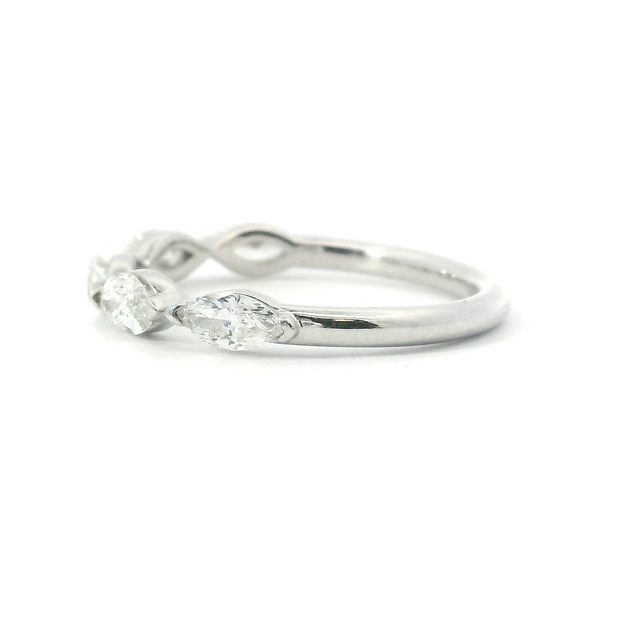 Marquise-Shape Five-Stone Band