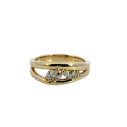 Marquise Diamond Negative Space Ring