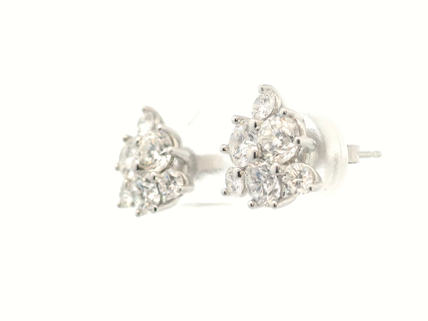 Cluster Diamond Earrings