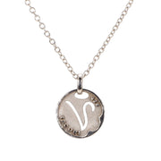 Signet-V Diamond Necklace