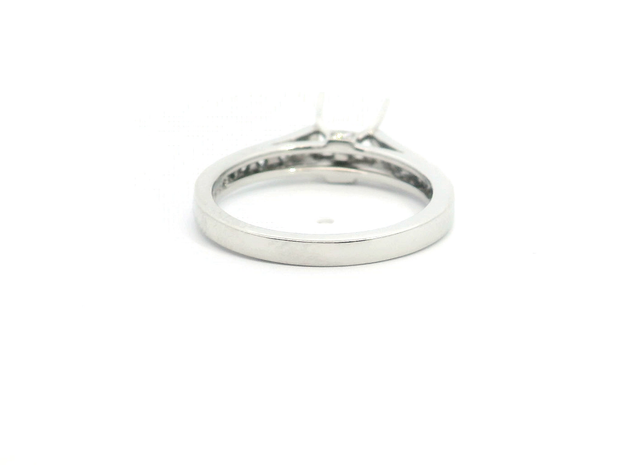 Classic Cathederal Style Pave Engagement Mounting