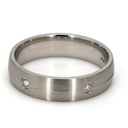 Cobalt White Diamond Gent's Band by Ritani