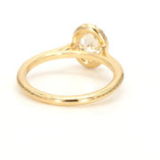 Oval Halo Engagement Ring