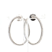 Diamond Hoop Earrings