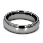 Comfort-Fit Polished Plain Metal Band