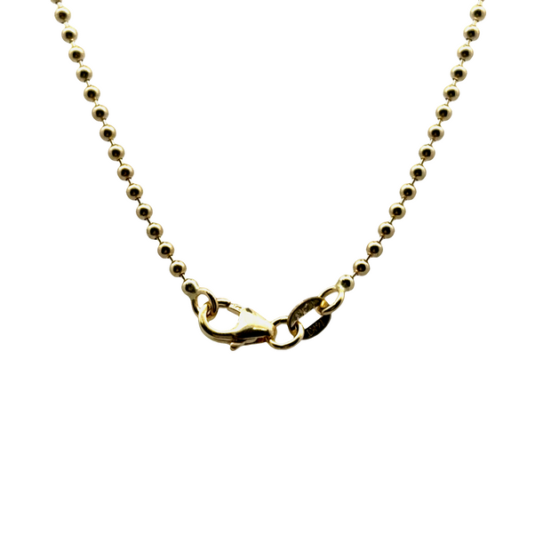 Bead Chain Necklace in 14K Yellow Gold