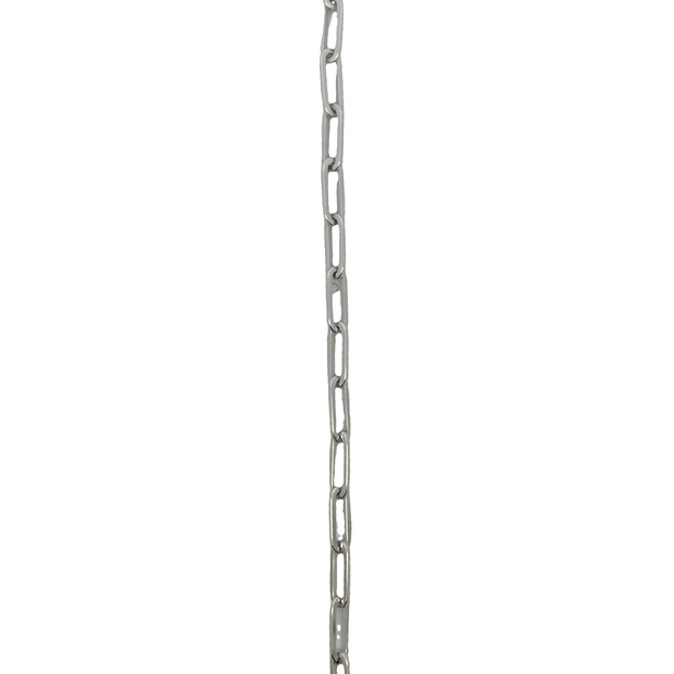 14K White Gold Paperclip Bracelet