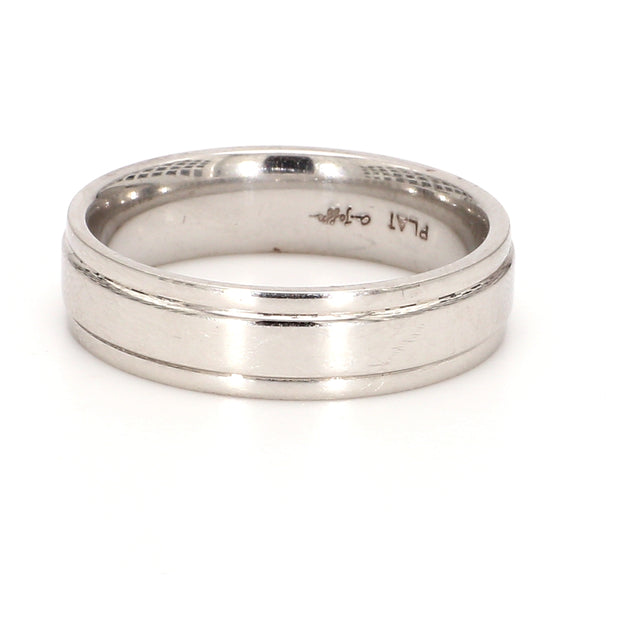 Grooved Polished Plain Metal Band