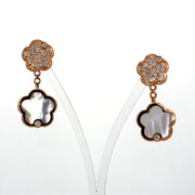 Mother-of-Pearl & Diamond Drop Earrings