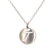 Signet-T Diamond Necklace
