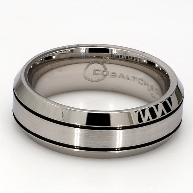 Comfort-Fit Mixed Plain Metal Band