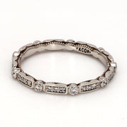 TACORI Sculpted Alternating Bezel-Set Eternity Band