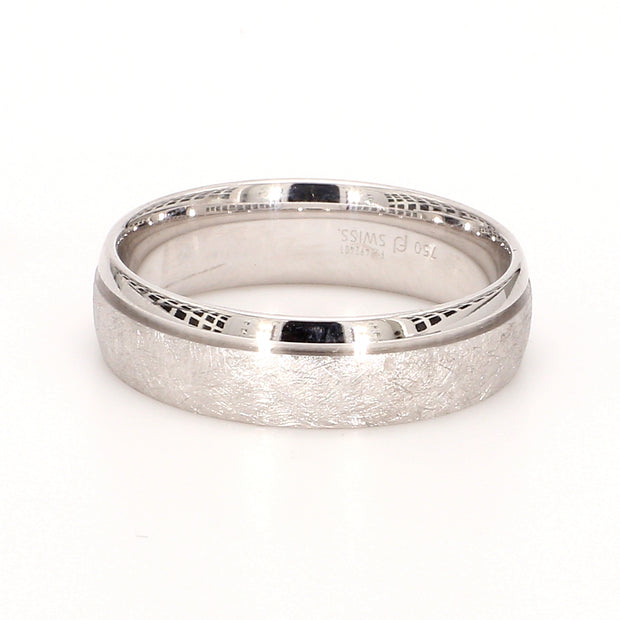 Designer Wirebrush Plain Metal Band