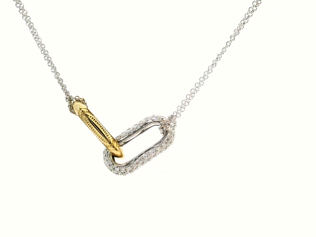 TACORI Crescent Eclipse Double Link Diamond Pendant