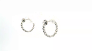 Locking Diamond Hoop Earrings