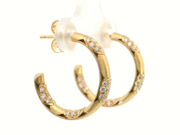 TACORI Crescent Eclipse Diamond Hoop Earrings