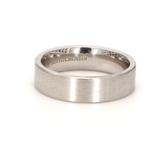 Comfort-Fit Matte Plain Metal Band