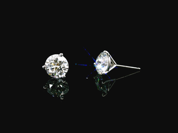 Platinum Lab-Grown Diamond Martini Studs 3.00CTW
