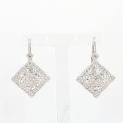 Diamond-Shaped Diamond Earrings