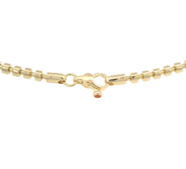 18KY Rounded link chain