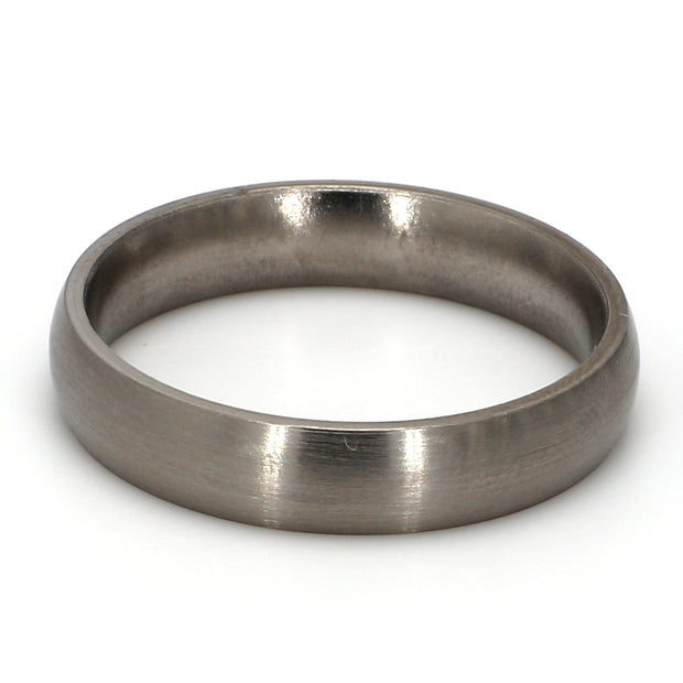 Comfort-Fit Matte Plain Metal Band