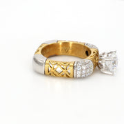 Square Diamond Fashion Ring