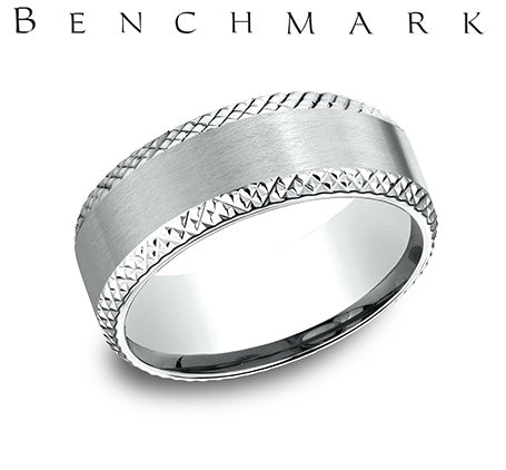 Beveled Mixed Plain Metal Band