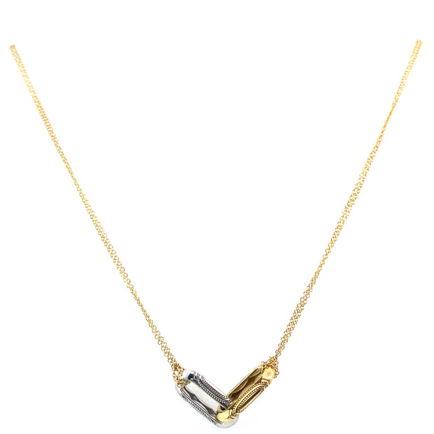 Tacori Two-Tone Double Link Pendant