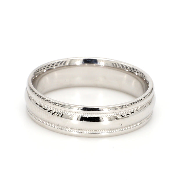 Semi-Rounded Polish Plain Metal Band