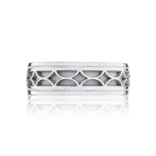 TACORI Geometric Platinum Band
