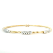 Flexible White Gold & Diamond Bracelet