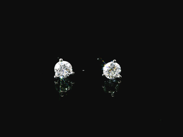 Platinum Lab-Grown Diamond Martini Studs 0.50CTW