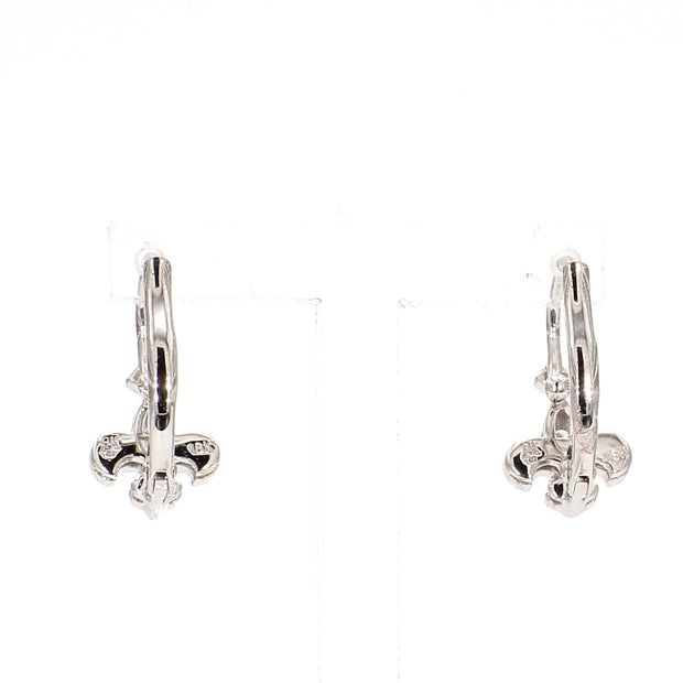 Fleur-de-Lis Diamond Earrings