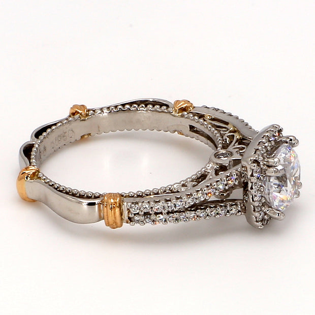 Platinum Halo Engagement Ring by Verragio